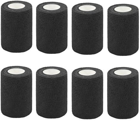 QiGui 8 Stück Selbstklebender Verband 7.5cm x 4.5m Verbandsmaterial für Pferde, Hunde & Menschen - Selbsthaftende & Elastische Bandage - Fixierbinde Haftbandage Selbstklebend