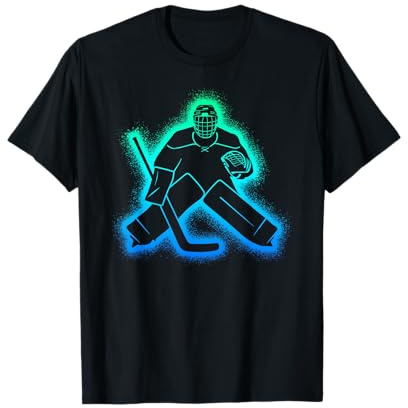 Eishockey Torwart Kinder Herren Jungen Eishockeyspieler T-Shirt