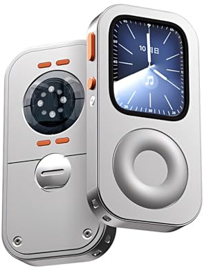 EVINYEP Aluminium Legierung Retro iPod Style Schutzhülle für Apple Watch Series 4/5/6/SE1/SE2 Großes Zifferblatt, Click Wheel Design, Music Player Kit kompatibel mit AirPods für iWatch 44 mm​​