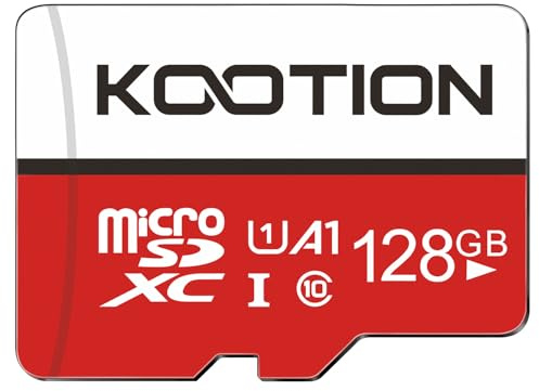 KOOTION Micro SD Karte 128GB Speicherkarte MicroSDXC bis zu 100 MB/s Klasse 10(A1 UHS-I U1) Micro SD Card Mini SD Karte Memory Card TF Speicher SD Karte für Kameras Handy Tablets Android Smartphones