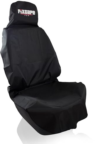fixcape Pro Schonbezug Autositz vorne universal wasserdicht schwarz, Auto-Sitzbezug Vordersitze, Sitzschoner Auflage Schutz Fahrersitz
