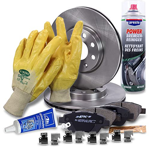 BESTPRICE Bremsenset Vorderachse inkl. Bremsscheiben Belüftet Ø 257 mm + Bremsbeläge vorne, Kompatibel mit OPEL ADAM (M13), CORSA D (S07), CORSA D Kasten (S07)