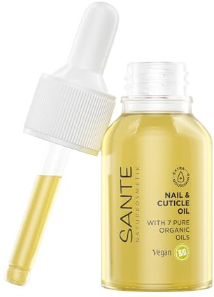 Sante Naturkosmetik Nail & Cuticle Oil, Nagelpflegeöl, Pflege für Nägel & Nagelhaut, Mit Bio-Ölen & Vitamin E, Vegan, 15 ml