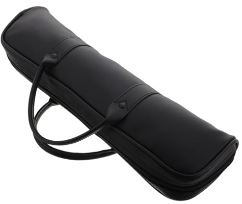 DEARMAMY Flötentasche Aus Kunstleder Tasche Für Querflöte Aufbewahrungstasche Für Flöte Tragetasche Mit Viel Stauraum Flöten Und Zubehör Für Musiker Und Reisen