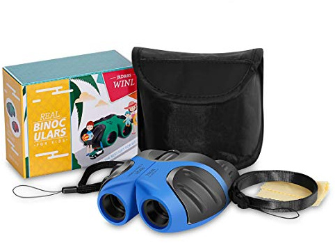 Geschenke für Teenager-Mädchen,JRD&BS WINL 8x21 Kompakte Fernglas für Kinder Spielzeug für 3-12 Jahre Alte Mädchen,Spielzeug für 4-9 jährige Jungs,Geschenke Für Kinder (Blau)