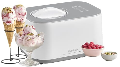 Cuisinart FreezeEase – Selbstkühlende Eismaschine | 3 Voreinstellungen | Eiscreme, Sorbet, Frozen Yoghurt | Kein Vorkühlen nötig | Fertig in 40 Minuten | Kühlhaltefunktion