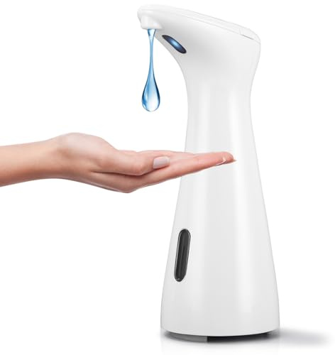 Zaxiva Seifenspender Automatisch mit Sensor Infrarot, No Touch 200ml Elektrischer Seifenspender, IPX6 Wasserdicht Automatischer Flüssigseifenspender für Küche, Bad, Schule, Hotel
