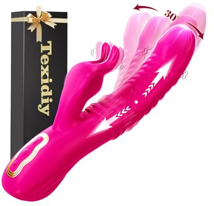 Vibrator Sex Spielzeug für die Frau mit 3 Stoß- und Schwungmodi 10 Vibration, 30° Swing Dildo Vibratorensets für Frauen Klitoris, Texidiy Vibration für Frauen Sexspielzeug für Paare Solo Dildos