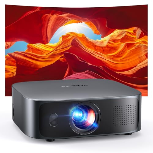 Smart Beamer 4K kompatibel mit Netflix & Dolby Audio, KOGATA Kurzdistanz Projektor mit Autofokus & 6D Trapezkorrektur, WiFi/Bluetooth, Native 1080P Heimkino Beamer für Outdoor & Schlafzimmer