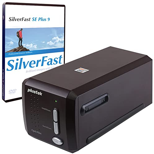 Plustek OpticFilm 8300i SE - Digital Film- und Diascanner, Konvertiert 35mm Negativ und Dia, inkl. SilverFast SE Plus 9