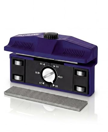 SkinStar Ergo Sharp Profi Edger Kantenschleifer 90-85 | Kantenschaerfer/Seitenkantenschleifer Ski & Snowboard | Gleitrollen Fuer ruhige Fuehrung | Diamantfeile/Oxidstein kompatibel | Made in Italy