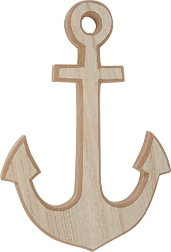 VBS Holz-Anker Holz-Dekoration 22x31 cm MDF-Holz Stärke 2 cm
