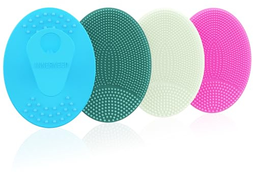 4er-Pack INNERNEED Silikon-Gesichtspeeling für Tiefenreinigung und Peeling – Weiche Gesichtsreinigungsbürste, sanft für alle Hauttypen, Porenpflege bei Mitessern und Akne
