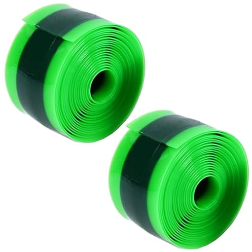 2 x Fahrrad Reifen Pannenschutz Liner, Pannenschutzband, Pannenschutz Fahrrad, Fahrradreifen Liner, Fahrradreifen Einlage, Anti Puncture, für Mountainbike-Innen- Und Außenreifen (grün + dunkelgrün)