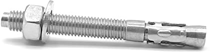 NOLDAR | Bolzenanker Edelstahl AISI 304 (A2). Schwerlastanker M8 x 80mm (25 Stück). Schwerlastdübel für Beton/Stein