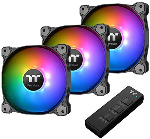 Thermaltake Pure 12 Argb Sync Gehäuselüfter Tt-Premium Edition (3-Fan Pack),CL-F079-PL12SW-A,Schwarz