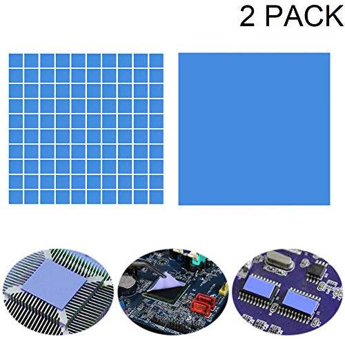 Kalolary 2 Stück Soft Thermal Conductive Pad | High Durable Double Side Tapes Heatsink Cooling Pad for GPU/CPU/VGA/IC Heat Dissipation