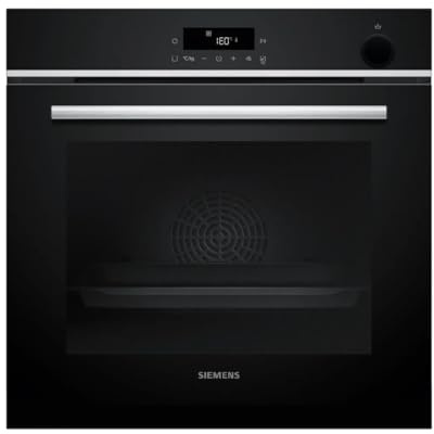 Siemens HR532GBS3, iQ300, Einbau-Backofen mit Dampfunterstützung, 60 x 60 cm, Air Fry-Funktion, 15 Automatikprogramme, 3D-Heißluft-Technologie, LED-Touchdisplay, Edelstahl