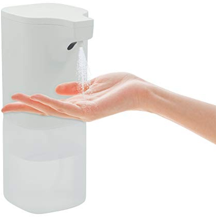 WEDO 10535000 SENSOR CLEAN Desinfektionsmittelspender mit Sensortechnik, kontaktfrei desinfizieren, batteriebetrieben, 350ml Füllmenge, wasserfest nach IPX4, Weiß