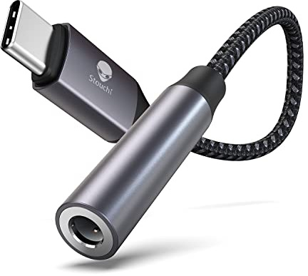Stouchi Adapter USB C auf Klinke - Typ C auf 3.5mm Kopfhörer mit DAC | Hi-Res Chip, kompatibel mit iPhone 18/17 Pro/Max, Samsung Galaxy S25 S24 S23 Note 20, Pixel, Pad Mini & Huawei