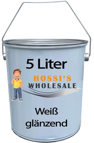 Hossi's Wholesale 5L Premium Bootslack Yachtlack Bootsweiß Weiß