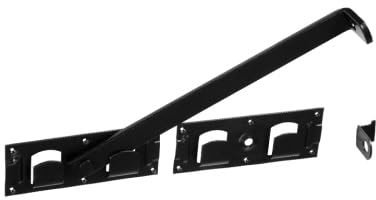 BK SHOP 10x Türriegel mit Starker Stahlkonstruktion 440x70x180 mm, Torriegel Korrosionsbeständig für Außenbereiche, Ideal für Hoftore, Gartentüren & Metallzäune, Riegelschloss Schwarz