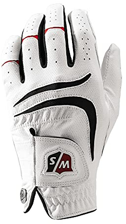 Wilson Herren Golf-handschuh, Mlh, M Grip Plus, White, M, WGJA00680M