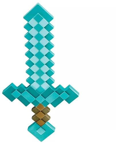 Disguise DISKX65684 Minecraft Kunststoff-Replik Diamant-Schwert Zubehör, Sword, Einheitsgröße, Tuerkis