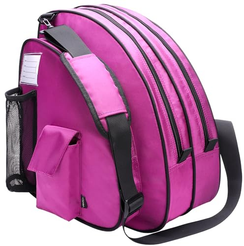 VENTCY Inliner Tasche für Kinder und Erwachsene - Skischuhtasche, Rollschuhe, Eislauf Skatertasche - Lila