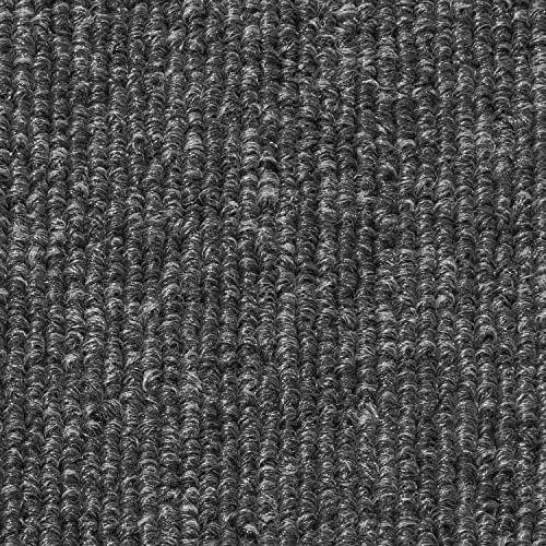 uyoyous 20 Stück Teppichfliesen 50 x 50 cm Teppichboden Bodenfliesen | mit Klebepatch Strapazierfähiger Teppich Fliesen für Hause, Büro und Gewerbe (5㎡)