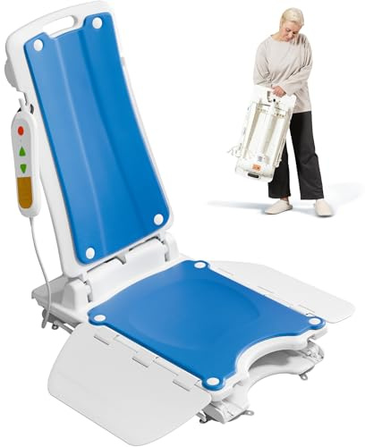 VOCIC AX07 Elektrischer Badewannenlift, höhenverstellbar bis 48 cm | Senioren Badezimmer Pflege, Badehilfe Badewannensitz Einstiegshilfe, IP68 wasserdicht 136KGwasserdicht 136KGMobilität