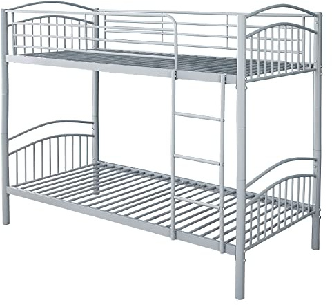 BB Sport Etagenbett Stockbett Hochbett 190 x 90 cm Metall - teilbar in Zwei Einzelbetten