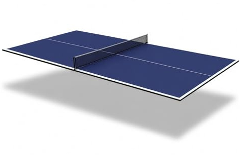HLC Faltbar Tischtennistisch Tischtennisplatte Top klappbar Indoor inklusive Netz 9ft 274 * 152 * 1.5 cm Ergänzung zu Billiardtisch blau
