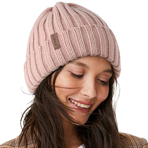 FURTALK Strickmütze aus Atmungsaktivem und Leichtem Polyacrylnitril Damen Wintermütze
