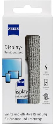 ZEISS Display-Reinigungsset groß, alkoholfrei (Spray 120ml + Mikrofasertuch) - Reinigung für Tablets