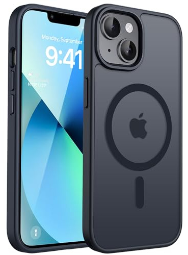 CACOE für iPhone 13/14 Hülle mit Militärschutz für MagSafe Handyhülle | für iPhone 13/14 Case,Transluzente Matte,37×N52 Magnete,12 Fuß Fallschutz,2400 GS Magnetkraft,Erhöhter Kameraschutz
