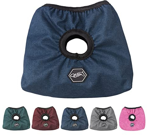 NETPROSHOP Steigbügelschoner mit Loch für Riemen und Fleecefutter zum Schutz des Sattels, Farbe:Blau