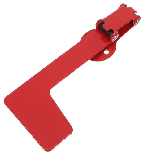 HOMSFOU Briefkastenfahne aus Metall Rot Wetterfeste Ersatzflagge für Wand und Pfostenbriefkästen und Metall Universelles Briefkastenzubehör für Außenbereich