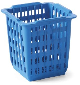 HENDI Besteckköcher, für Geschirrspülmaschinen, Besteckkorb, Spülmaschinenkorb, Küchenutensilienhalter, 125x84x(H) 135mm, Polypropylen, blau