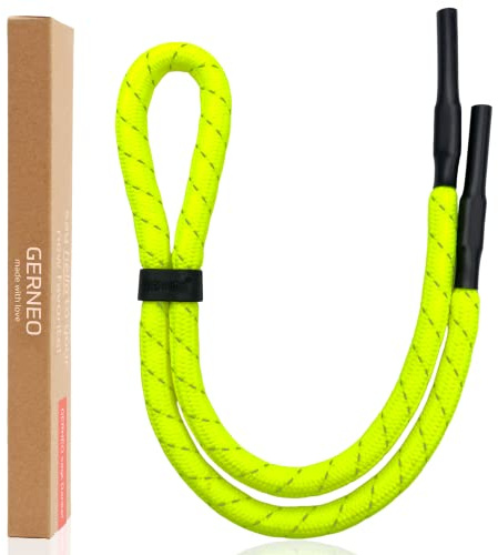 GERNEO® – ORIGINAL – schwimmfähiges Sport Brillenband Neopren – reflektierenden Streifen – diverse Farben – verstellbar mit Kabelzug – wasserfestes Sportbrillenband & fester Halt für Wassersport