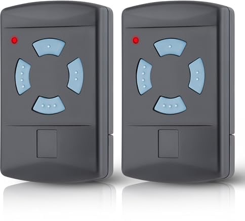 pepape 2 Stück Garagentor Handsender für HSM4-868 HSE2-868 HS4-868, Kompatibel mit Blue Buttons 868.3MHz Garage Fernbedienung Handset