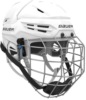 Bauer Re-Akt 55 Helm Combo mit Gitter Senior weiß