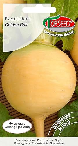 Verdica Goldene Kugel Rübensamen Brassica rapa – Süße, Saftige Wurzeln, Ideal für Frühlings- oder Herbstpflanzung, Nährstoffreich, Anfängerfreundlich, Nachhaltiges Gartenpaket (5 Gramm)