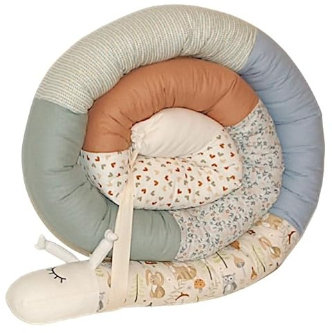 Generisch Bettschlange/Bettschnecke XXL (Motiv Fuchs/Hase/Igel) Länge 250cm **personalisierbar** Seitenschläferkissen