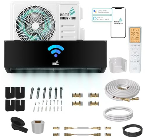 Homeinnovator Quick Connect 12000 BTU Split Klimaanlage und Heizung – energieeffiziente 230V-Klimaanlage mit komplettem Installationssatz – Inverter-Klimaanlage