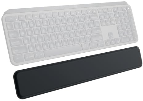 Logitech MX Palm Rest (für MX Keys, Rutschfestes Premium-Material für Komfort bei stundenlangem Tippen) - Graphit