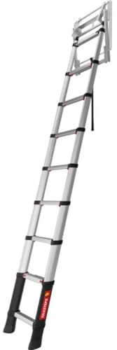 Dachbodenleiter 2,45m von TELESTEPS I Made in Sweden I Loft Line I Kompakte Qualitätsleiter mit patentiertem Premium Design I Anti-Rutschprofil I EN 14975 I 72324-541