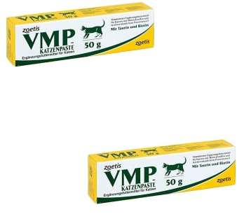 Zoetis VMP Katzenpaste | Doppelpack | 2 × 50 g | Ergänzungsfuttermittel für Katzen | Mit Vitaminen & Mineralstoffen