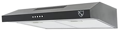 K&H Dunstabzugshaube 60cm Unterbauhaube [UMLUFT & ABLUFT] - Abzugshaube mit Metall Fettfilter - Dunstabzug mit LED Beleuchtung - Cooker Hood - UH01-60C-B - 175 m³/h - Energieklasse A (Schwarz)