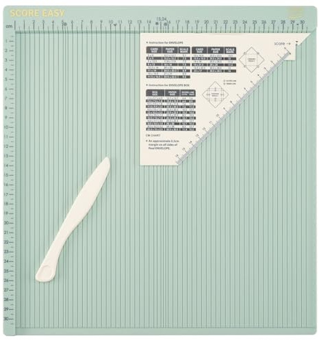 Vaessen Creative Score Easy Großes Mehrzweck Falzbrett Cm Minze, Mintgrün, 30,5 x 30,5 cm